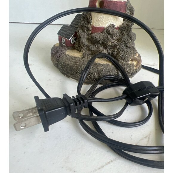 Ceramic Lighthouse Night Light or Luminary  Hand-Painted Nautical Coastal Beach - Picture 10 of 10